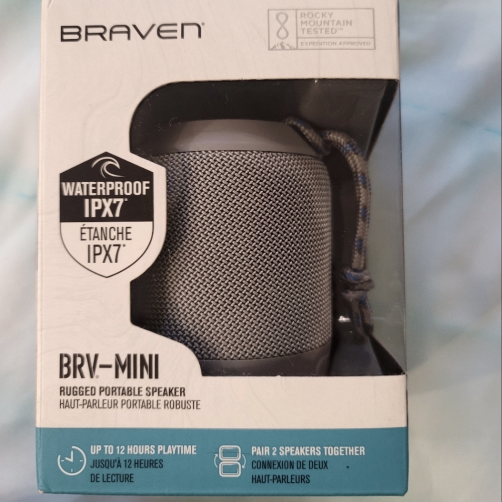Brv- mini waterproof rugged portable Bluetooth speaker